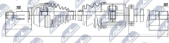 NTY NPW-FR-054 - Drivaxel xdelar.se