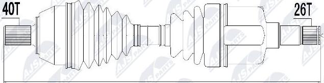 NTY NPW-FR-050 - Drivaxel xdelar.se