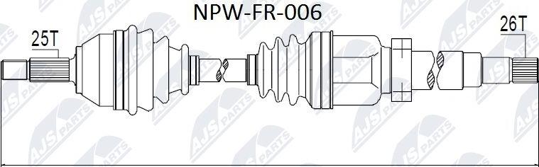 NTY NPW-FR-006 - Drivaxel xdelar.se