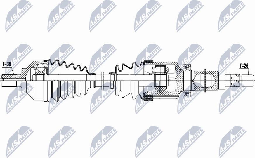 NTY NPW-FR-082 - Drivaxel xdelar.se