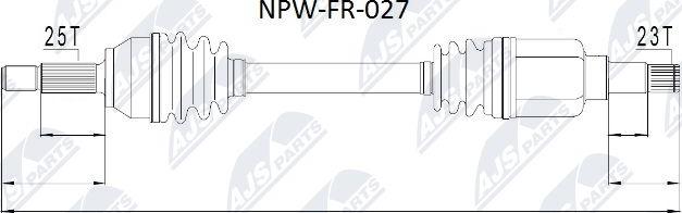 NTY NPW-FR-027 - Drivaxel xdelar.se