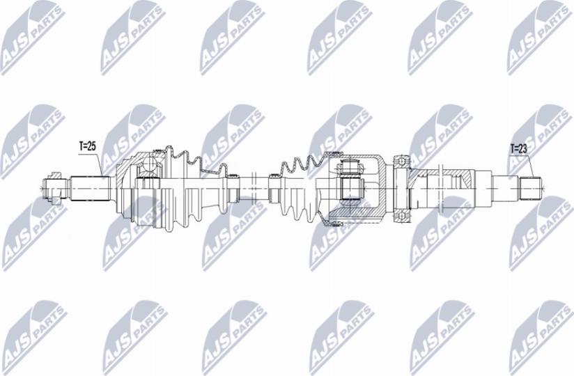 NTY NPW-FR-168 - Drivaxel xdelar.se