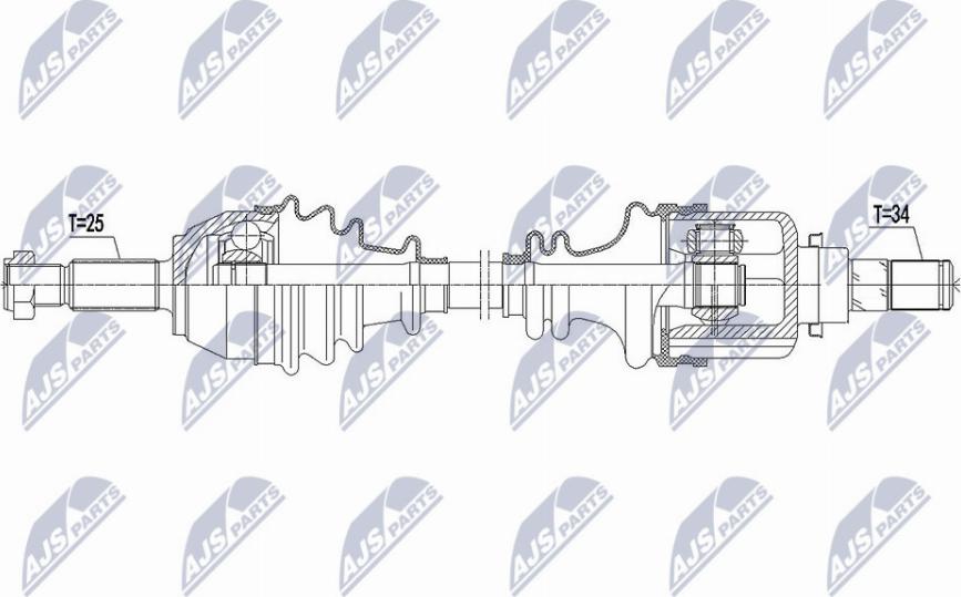 NTY NPW-FR-103 - Drivaxel xdelar.se