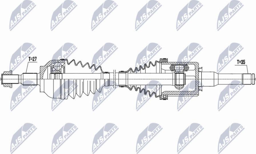 NTY NPW-FR-133 - Drivaxel xdelar.se