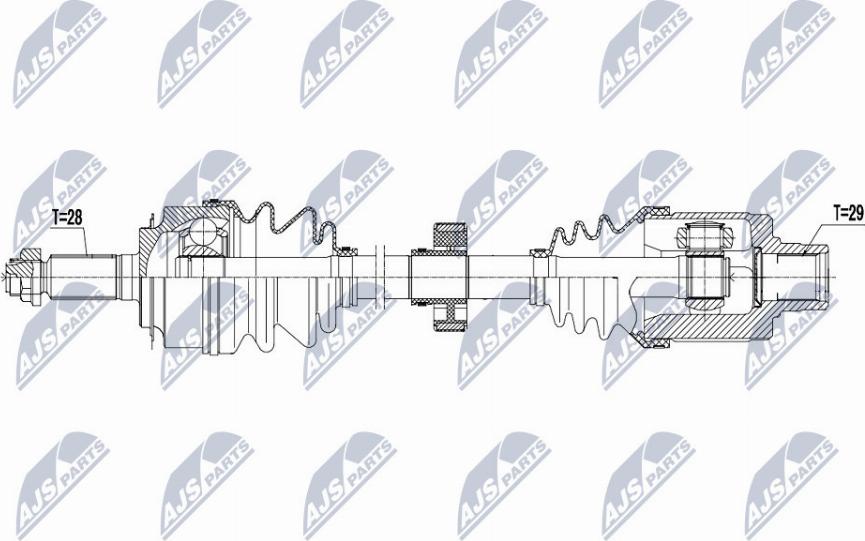 NTY NPW-HD-044 - Drivaxel xdelar.se