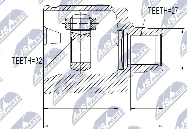 NTY NPW-HD-019 - Ledsats, drivaxel xdelar.se