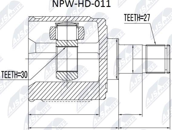 NTY NPW-HD-011 - Ledsats, drivaxel xdelar.se