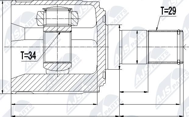 NTY NPW-HD-018 - Ledsats, drivaxel xdelar.se