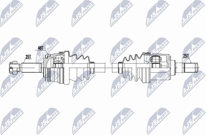 NTY NPW-HY-603 - Drivaxel xdelar.se