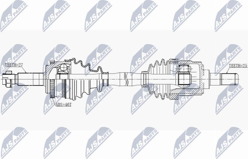 NTY NPW-KA-344 - Drivaxel xdelar.se