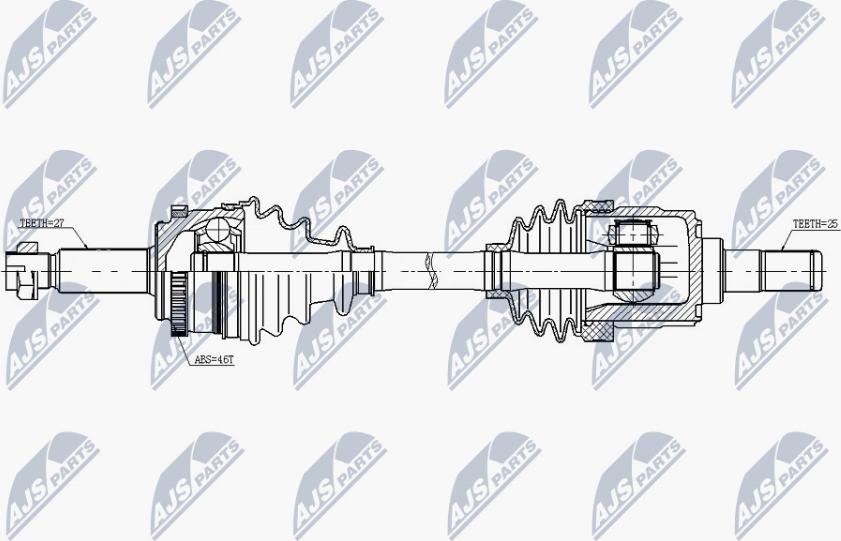 NTY NPW-KA-343 - Drivaxel xdelar.se