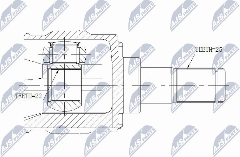 NTY NPW-KA-347 - Ledsats, drivaxel xdelar.se