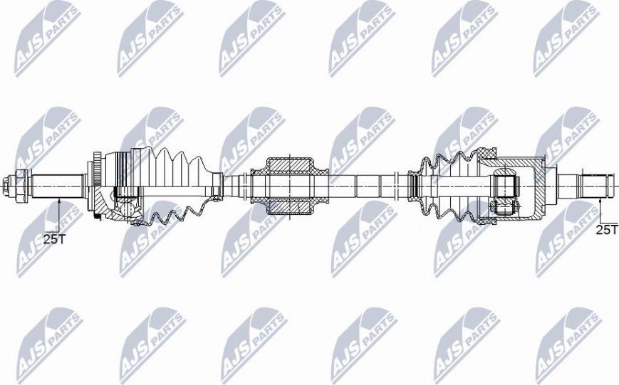 NTY NPW-KA-358 - Drivaxel xdelar.se