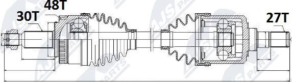 NTY NPW-KA-326 - Drivaxel xdelar.se