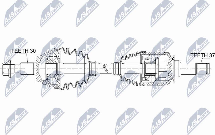 NTY NPW-ME-047 - Drivaxel xdelar.se