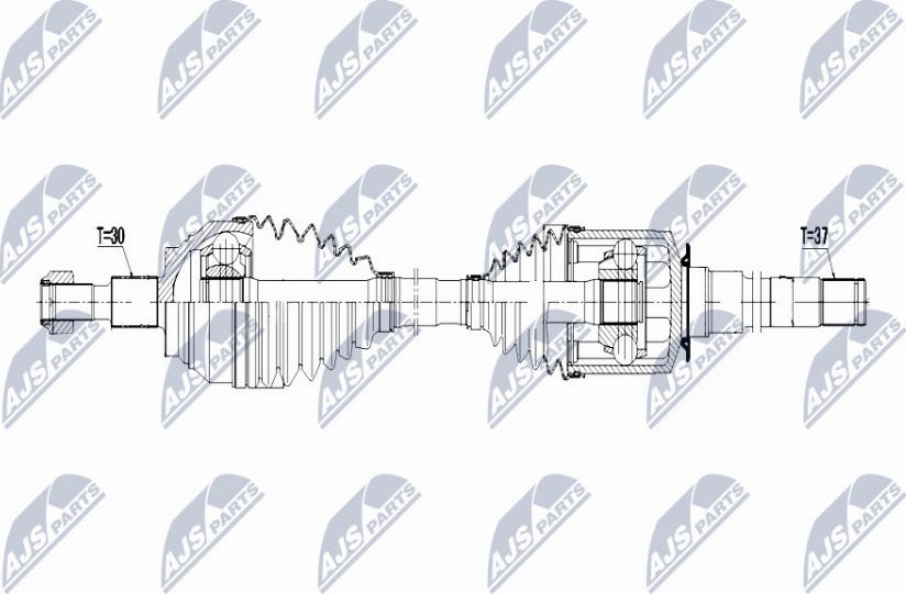 NTY NPW-ME-056 - Drivaxel xdelar.se