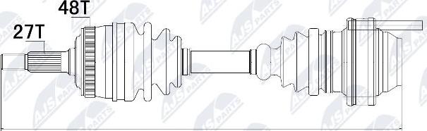 NTY NPW-ME-019 - Drivaxel xdelar.se