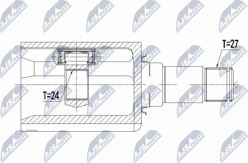 NTY NPW-ME-089 - Ledsats, drivaxel xdelar.se