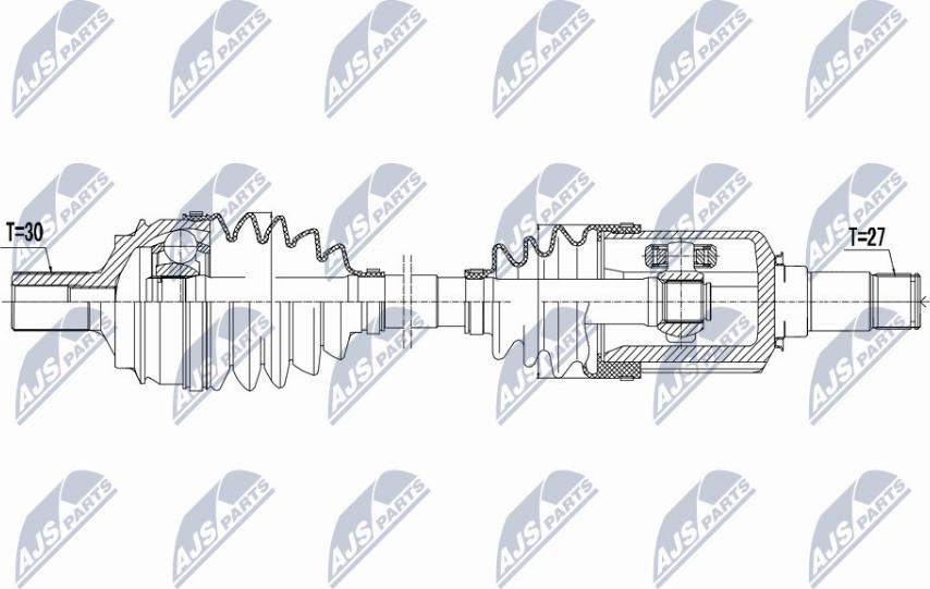 NTY NPW-ME-038 - Drivaxel xdelar.se