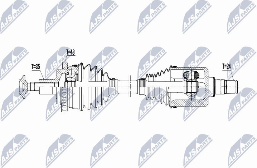 NTY NPW-ME-074 - Drivaxel xdelar.se