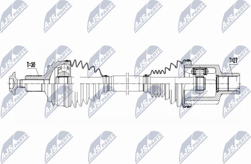 NTY NPW-ME-075 - Drivaxel xdelar.se