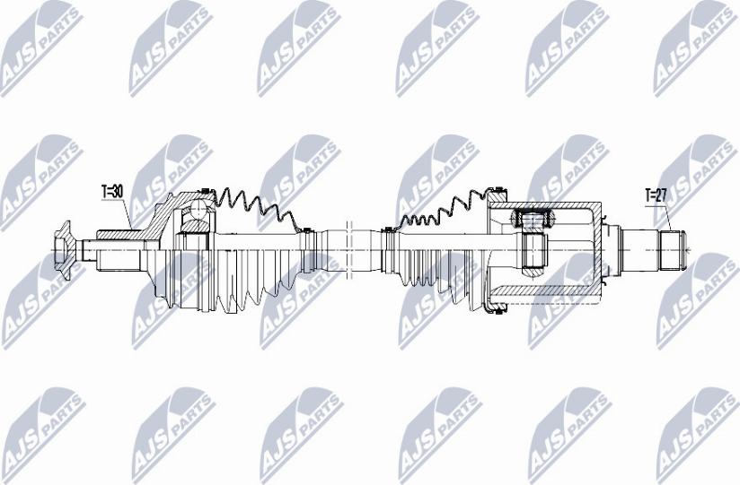 NTY NPW-ME-078 - Drivaxel xdelar.se