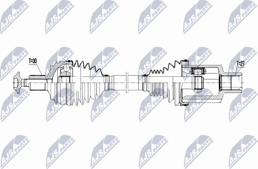 NTY NPW-ME-077 - Drivaxel xdelar.se