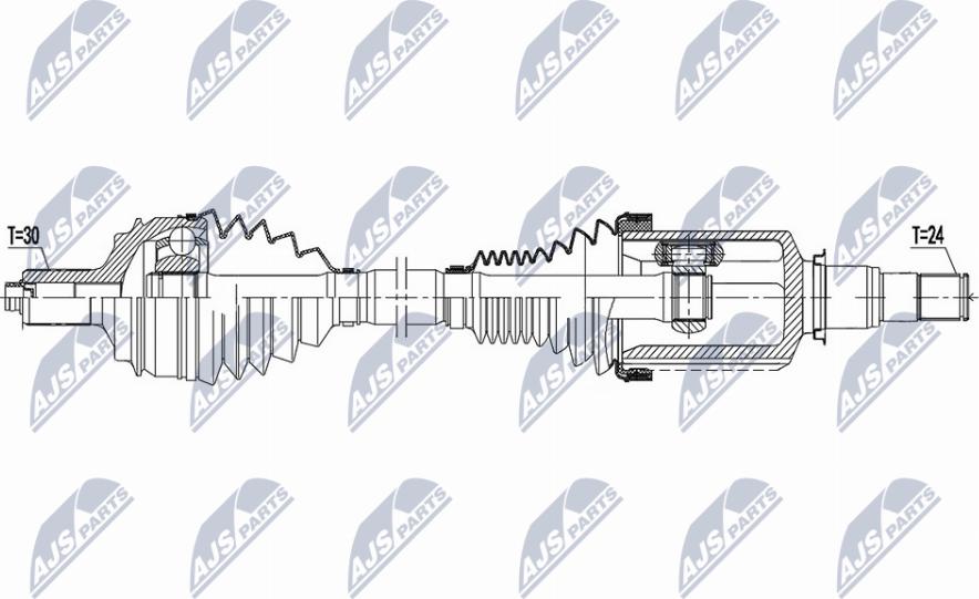 NTY NPW-ME-154 - Drivaxel xdelar.se