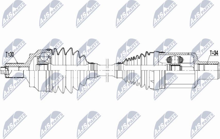 NTY NPW-ME-102 - Drivaxel xdelar.se