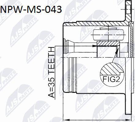 NTY NPW-MS-043 - Ledsats, drivaxel xdelar.se