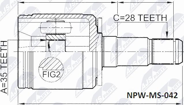 NTY NPW-MS-042 - Ledsats, drivaxel xdelar.se