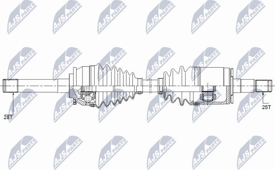 NTY NPW-MS-057 - Drivaxel xdelar.se