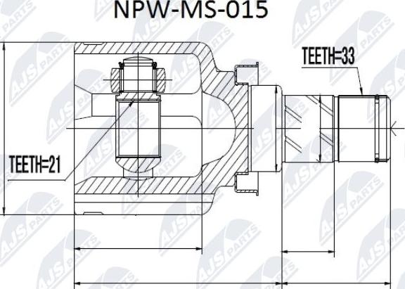 NTY NPW-MS-015 - Ledsats, drivaxel xdelar.se