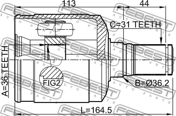 NTY NPW-MZ-047 - Ledsats, drivaxel xdelar.se