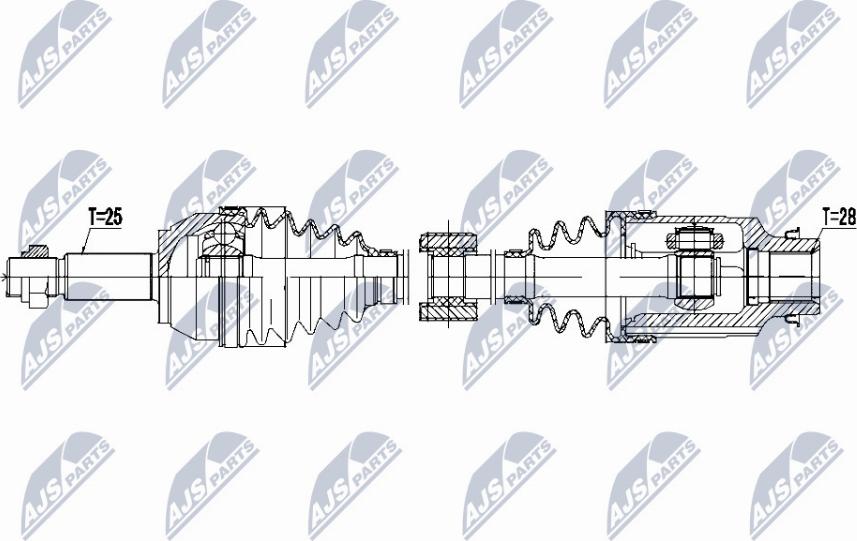 NTY NPW-MZ-050 - Drivaxel xdelar.se