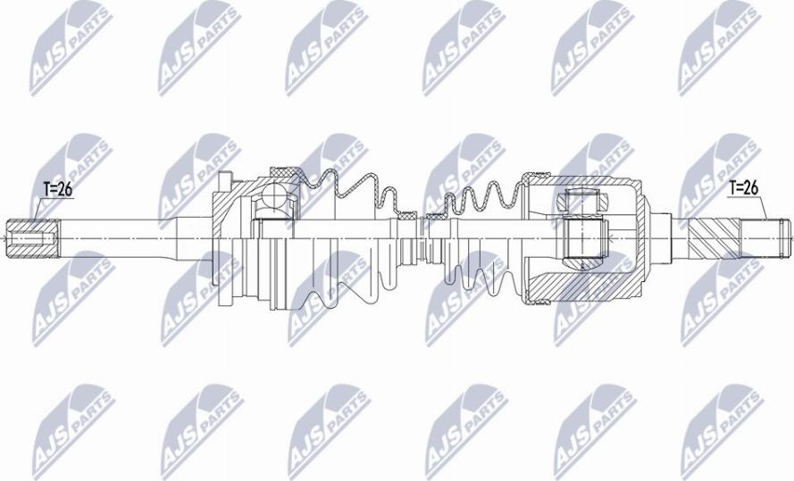 NTY NPW-MZ-066 - Drivaxel xdelar.se