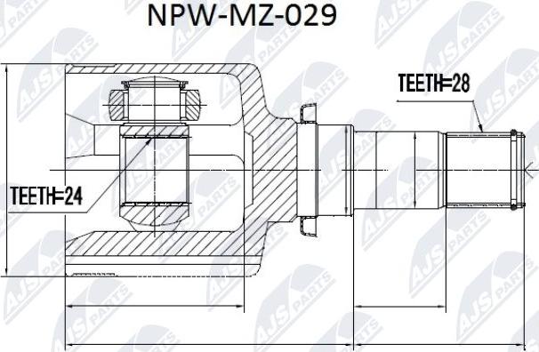 NTY NPW-MZ-029 - Ledsats, drivaxel xdelar.se