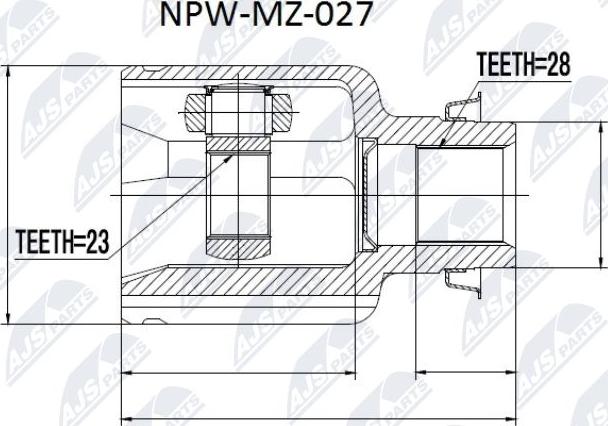 NTY NPW-MZ-027 - Ledsats, drivaxel xdelar.se