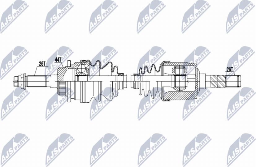 NTY NPW-MZ-070 - Drivaxel xdelar.se