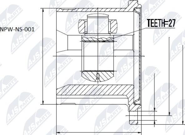 NTY NPW-NS-001 - Ledsats, drivaxel xdelar.se