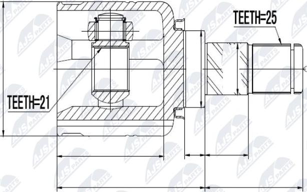 NTY NPW-NS-015 - Ledsats, drivaxel xdelar.se