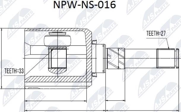 NTY NPW-NS-016 - Ledsats, drivaxel xdelar.se