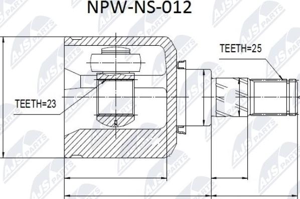 NTY NPW-NS-012 - Ledsats, drivaxel xdelar.se