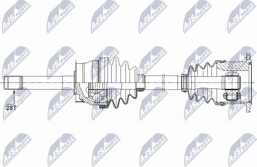 NTY NPW-NS-086 - Drivaxel xdelar.se