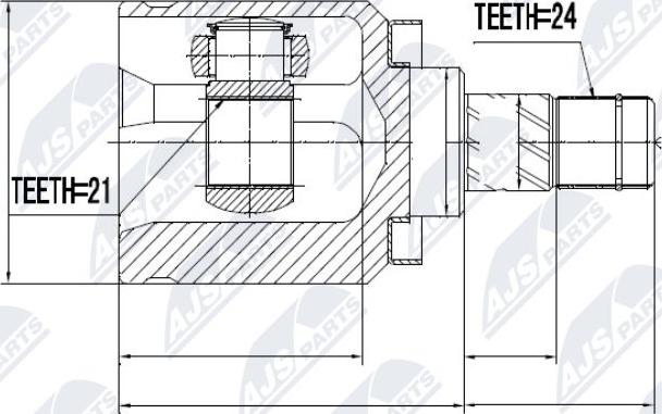 NTY NPW-NS-031 - Ledsats, drivaxel xdelar.se