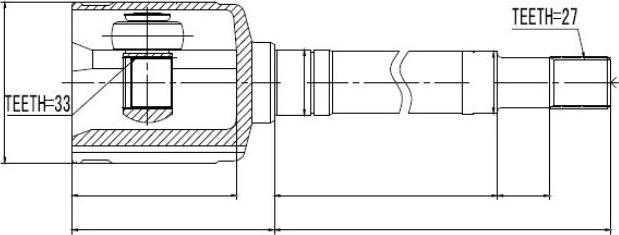 NTY NPW-NS-033 - Ledsats, drivaxel xdelar.se