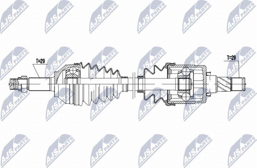 NTY NPW-NS-170 - Drivaxel xdelar.se