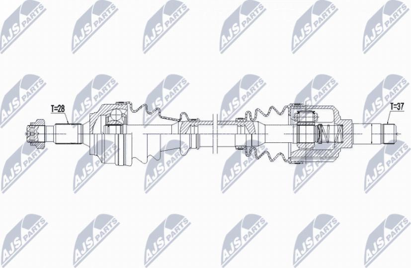 NTY NPW-PE-099 - Drivaxel xdelar.se