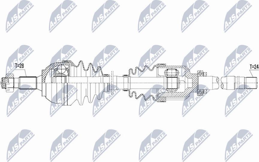 NTY NPW-PE-045 - Drivaxel xdelar.se