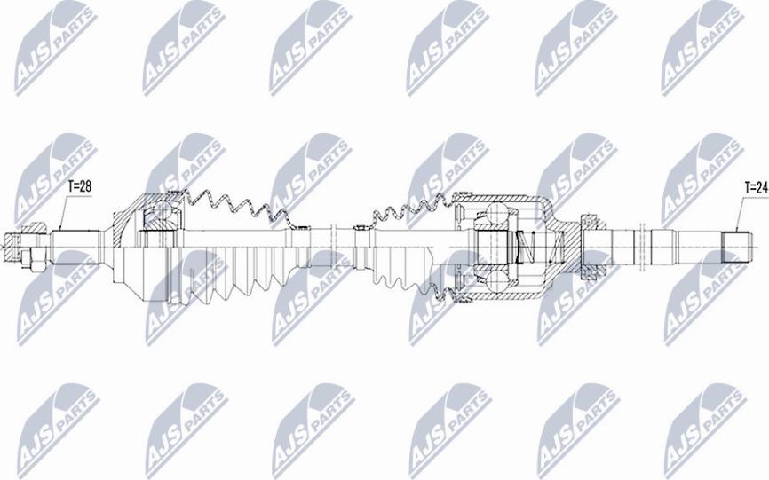 NTY NPW-PE-029 - Drivaxel xdelar.se